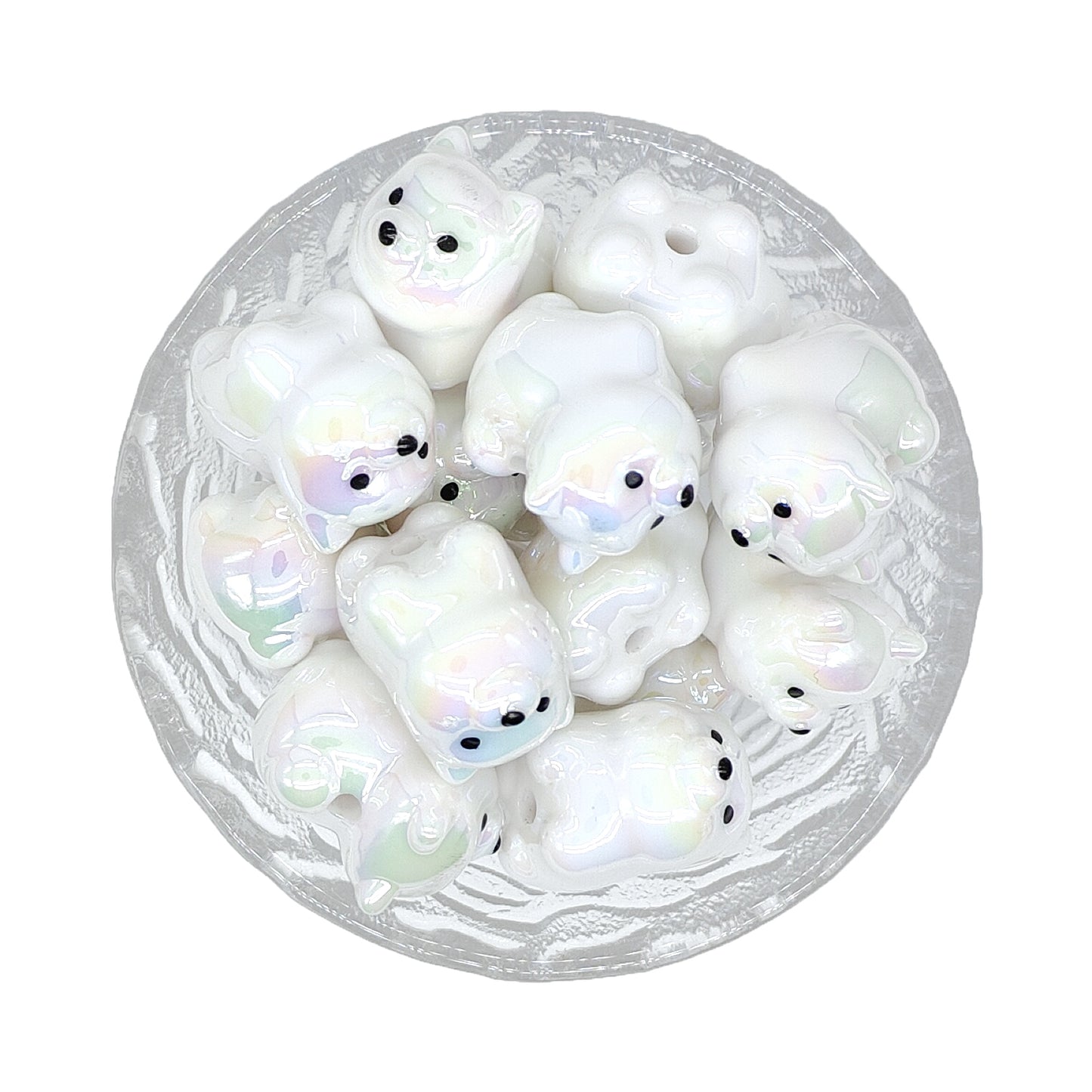 Dog Acrylic Focal Beads