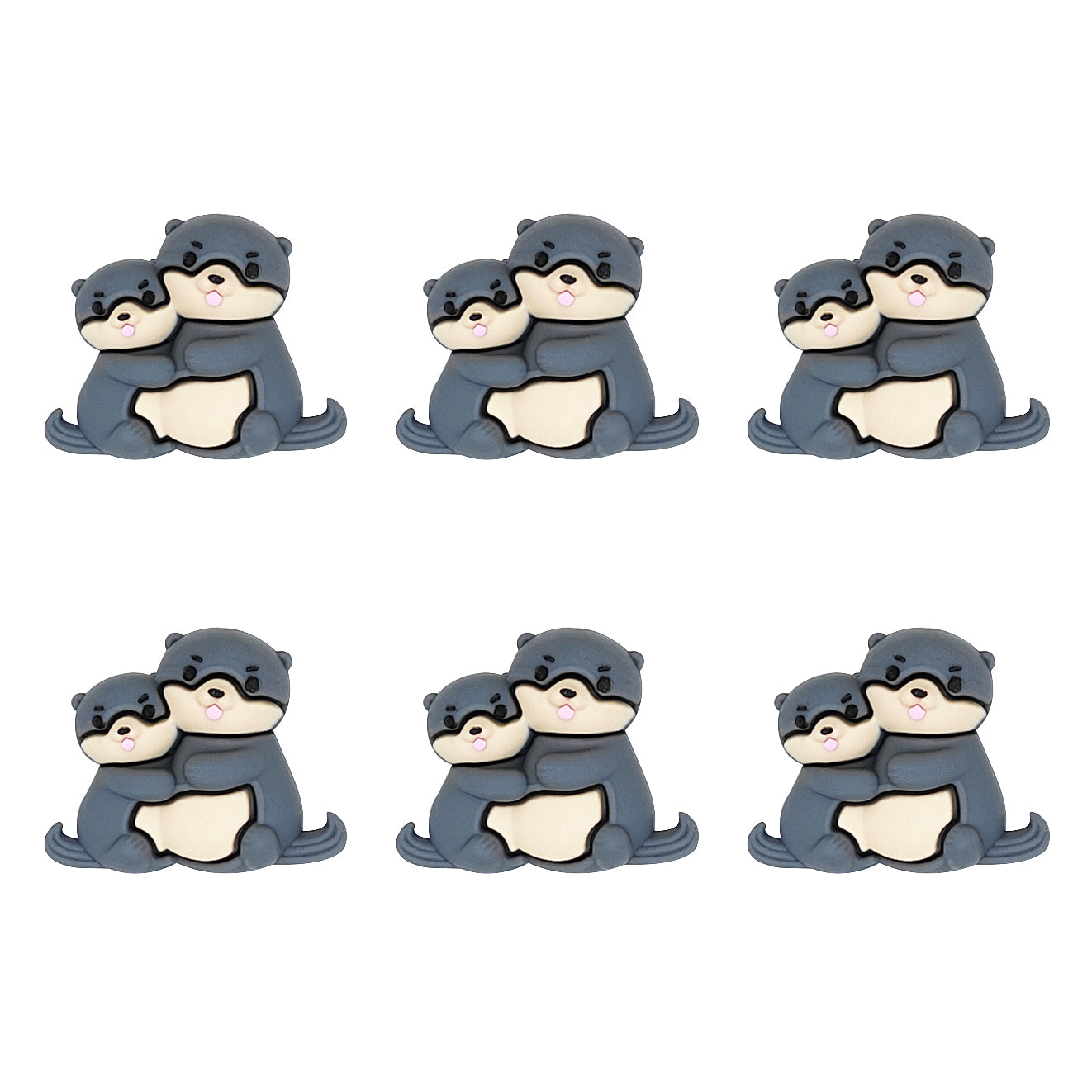 3D Otter Hugging Focal