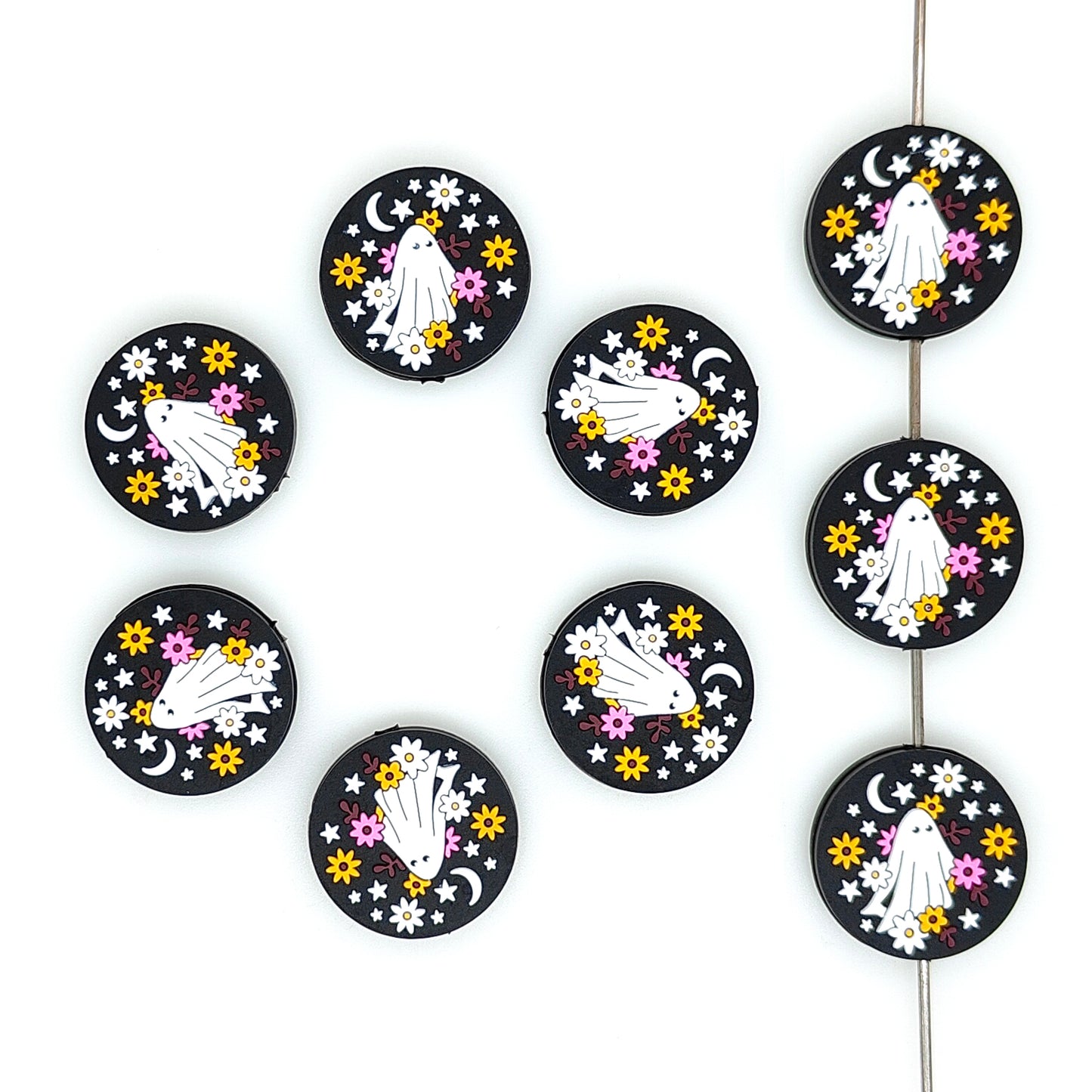 Spooky Floral Ghost Focal