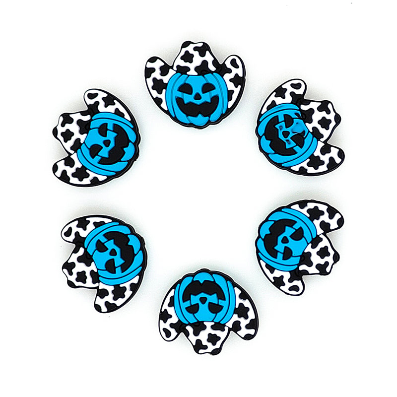 Halloween Cowboy Hat Pumpkin Focal Beads