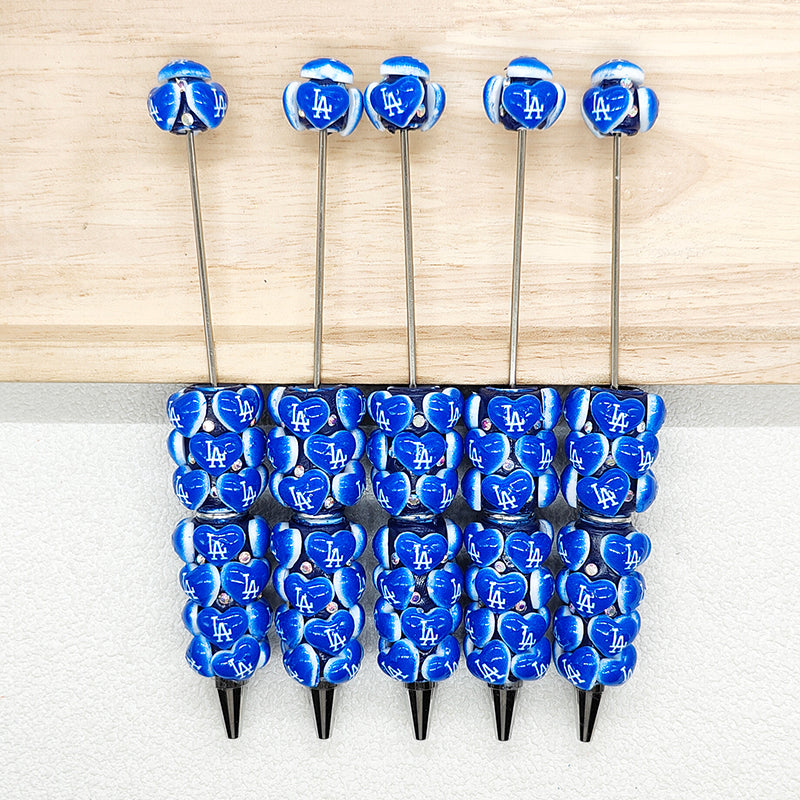 Fancy Baseball Team Beadable Pen DIY,Bar Blank