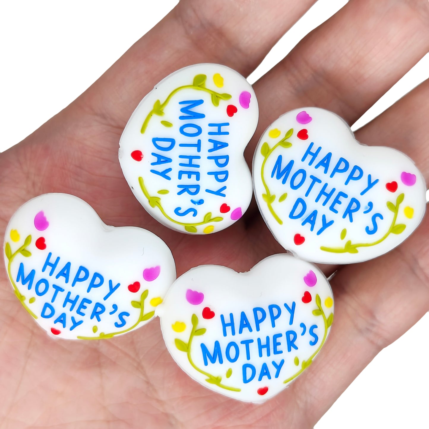 3D Heart Happy Mothers Day Focal