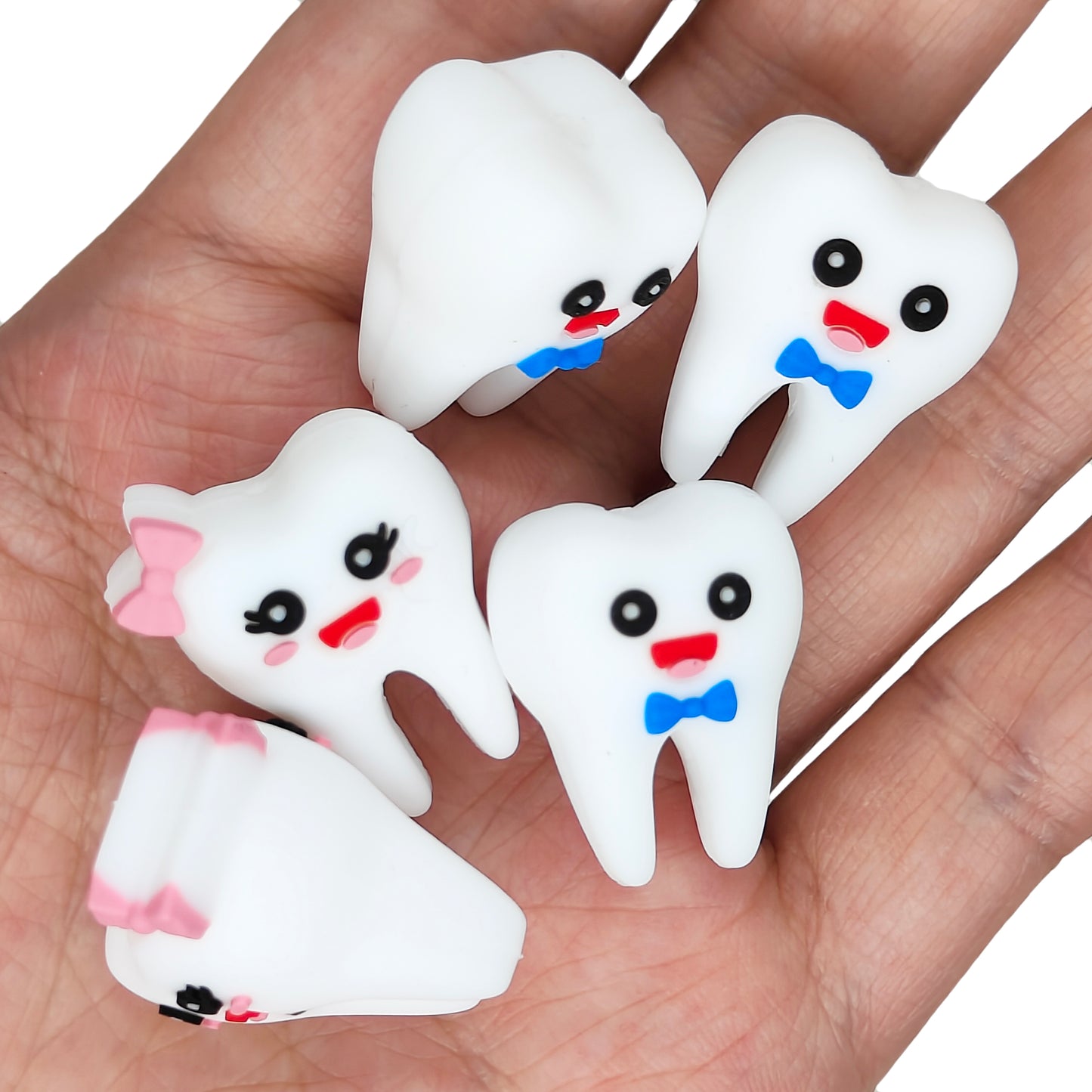 3D Bow Tie /Pink Bow Tooth Focal