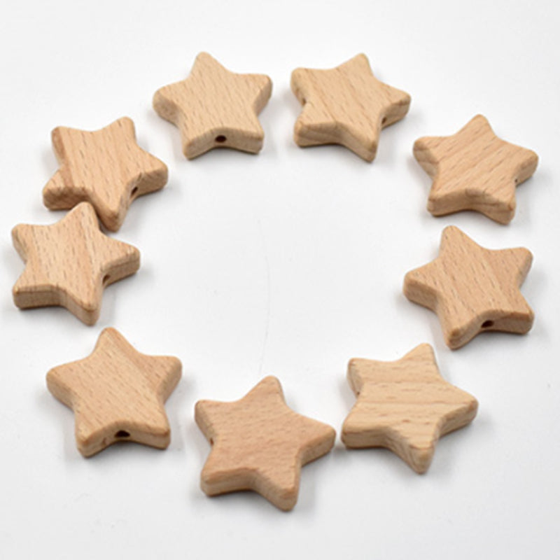20 Design Engraving Mini Animal Wood Beads