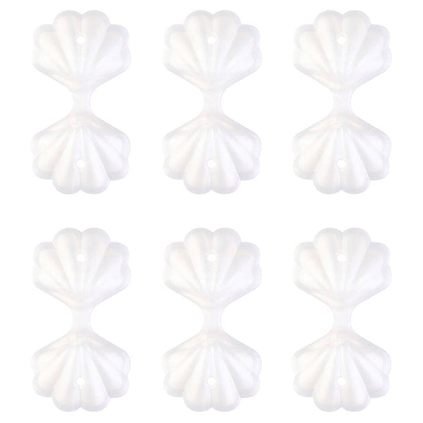 3D Double Layer Shell Pearlescent Focal Mixed Color