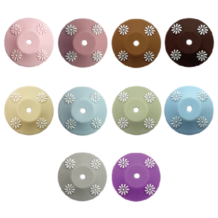 22mm Big Silicone Lentil Spacer Daisy Beads