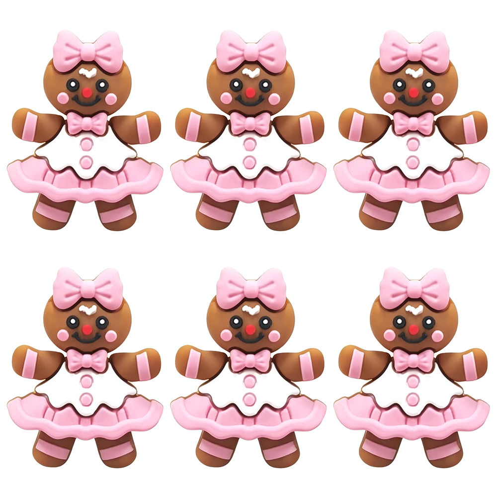 3D Gingerbread Girl Bow Focal