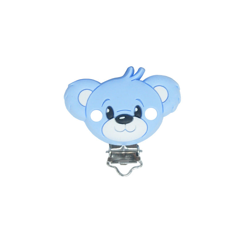 Bear Silicone Pacifier Clips