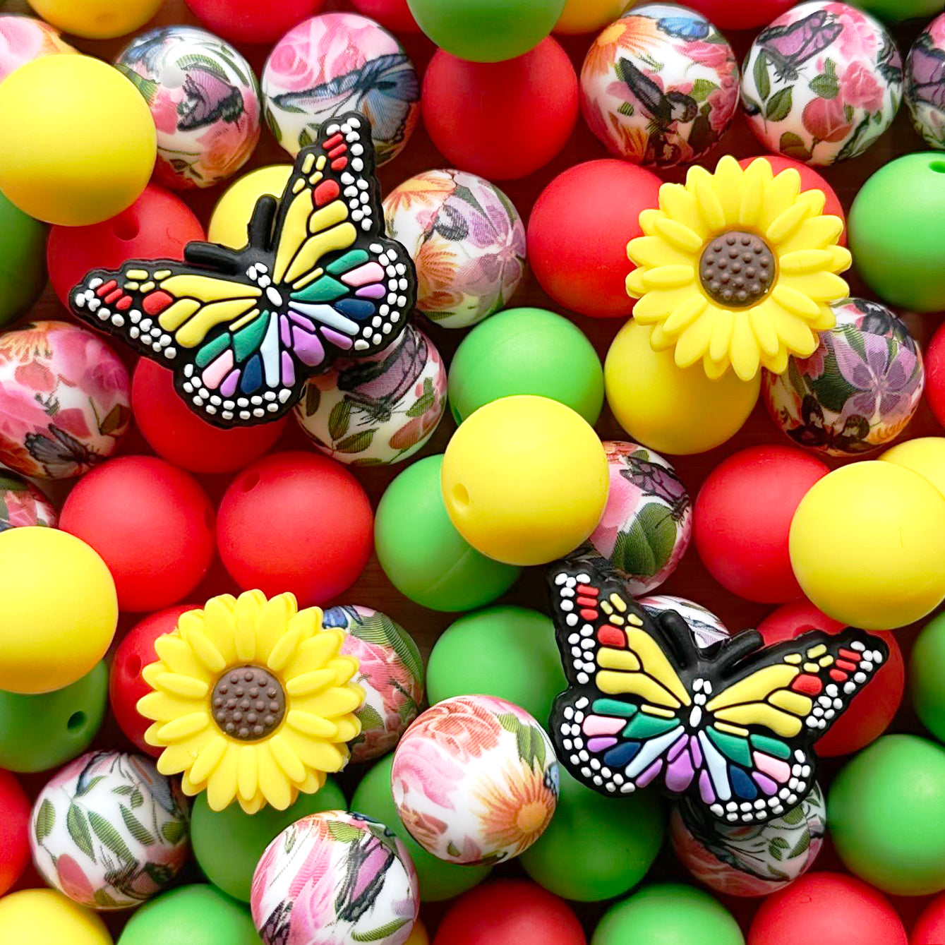 24Pcs Butterfly Focal Beads Assorted Pack