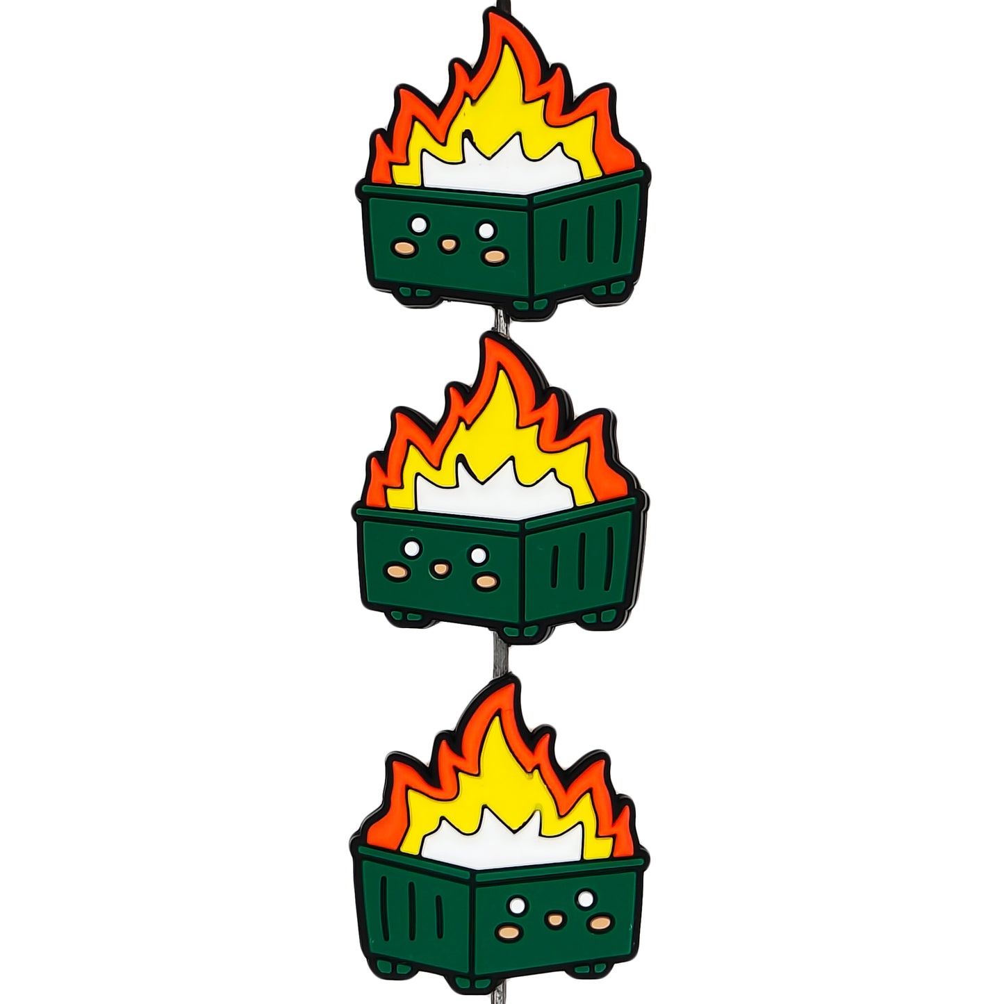 Dumpster Fire Focal Beads