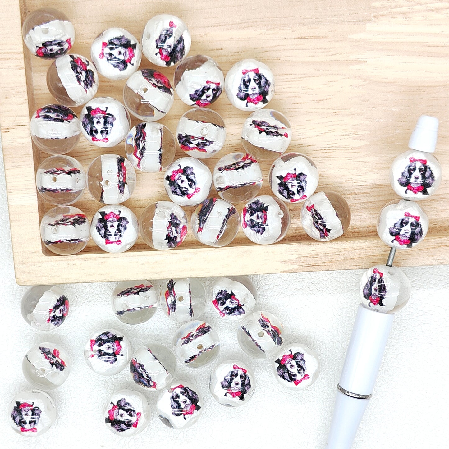 Bulk 16mm Dog Gumball Acrylic Beads,Round Beads