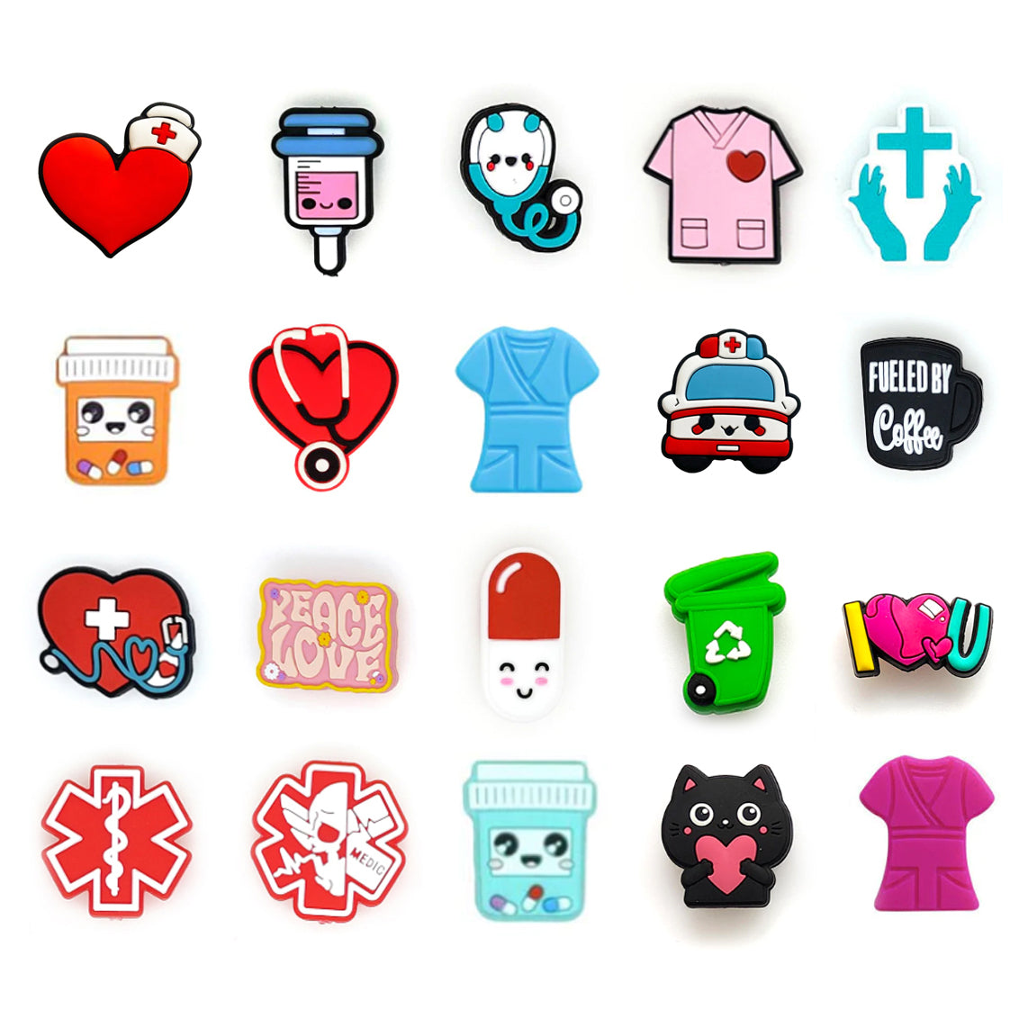 Nurse Focal Beads -20Pcs