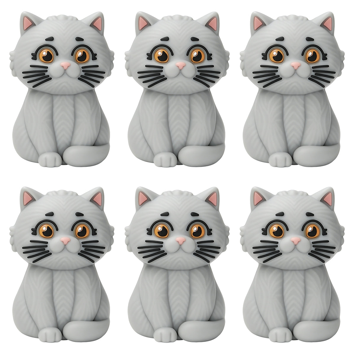 3D Grey Cat Focal
