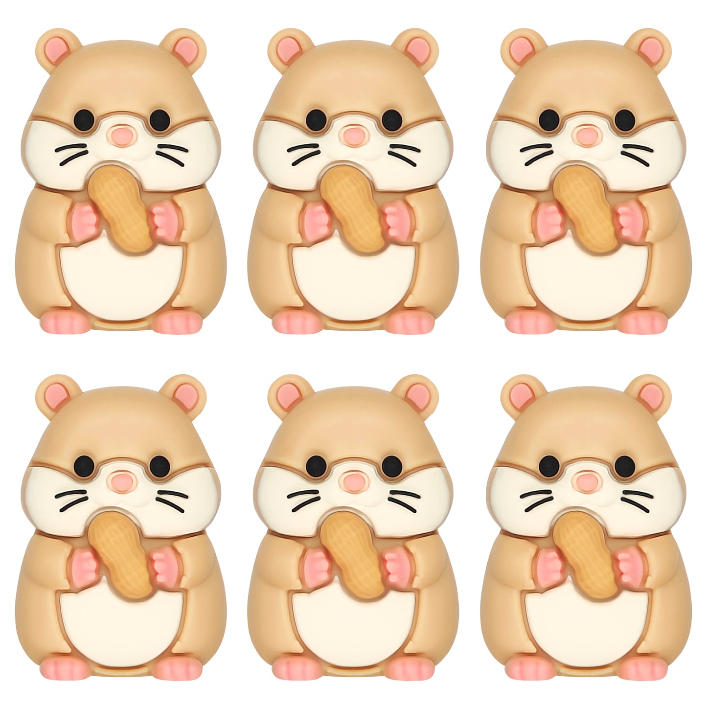 3D Hamster with Peanut Focal