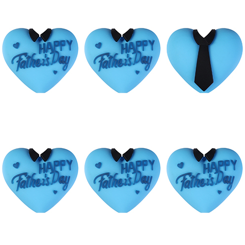 3D Happy Fathers Day Heart Focals