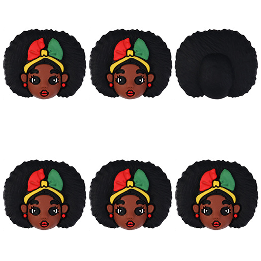 3D Juneteenth Afro Girl Focal