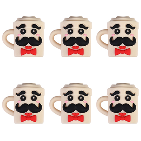 3D Moustache Mug Focal