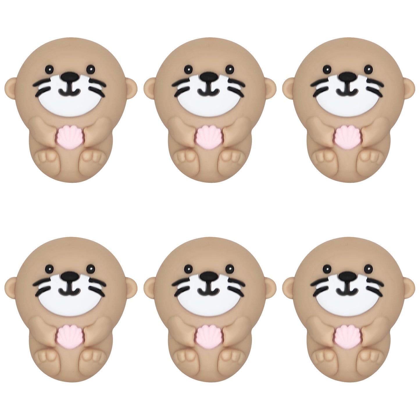 3D Otter with Shell Focal