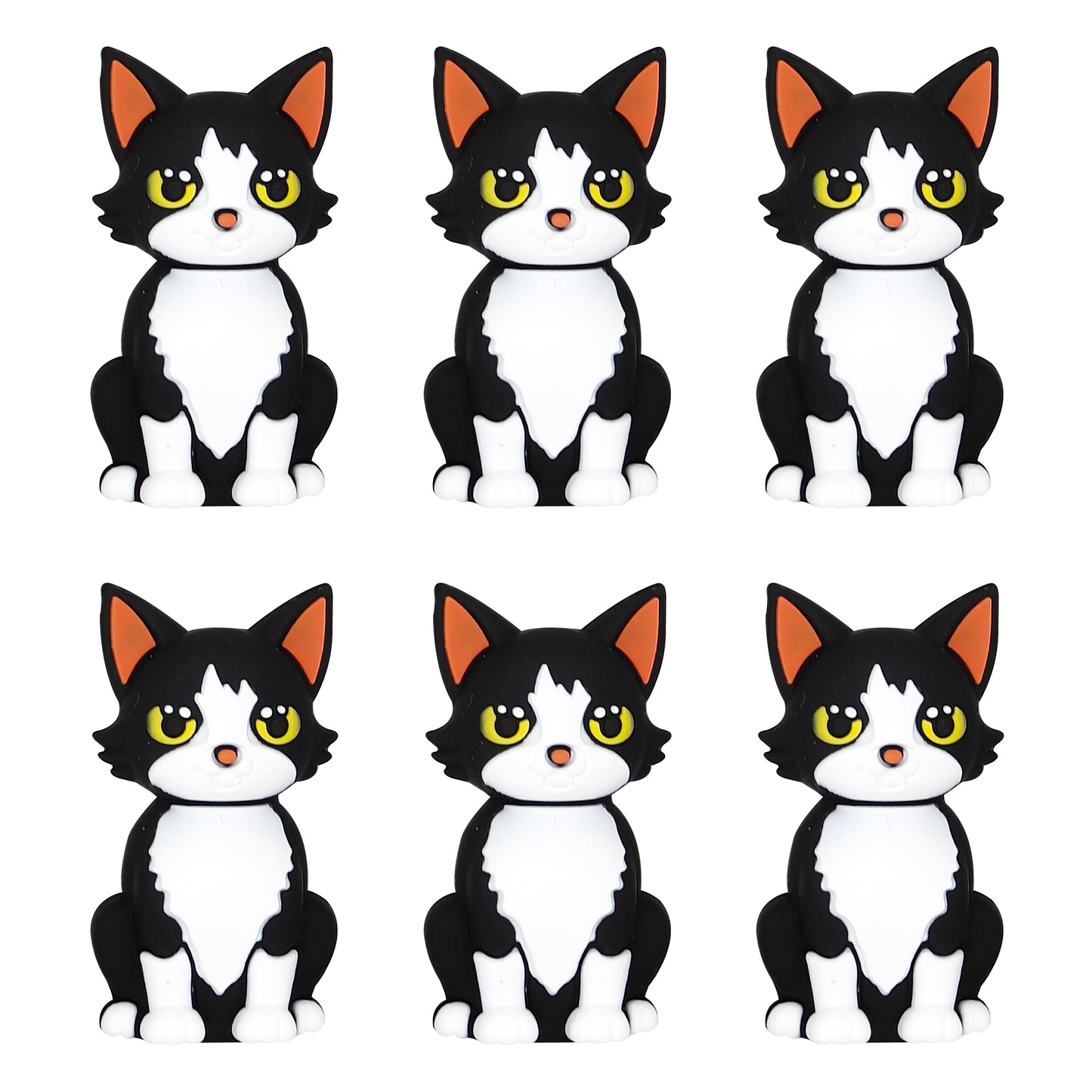 3D Tuxedo Cat Focal