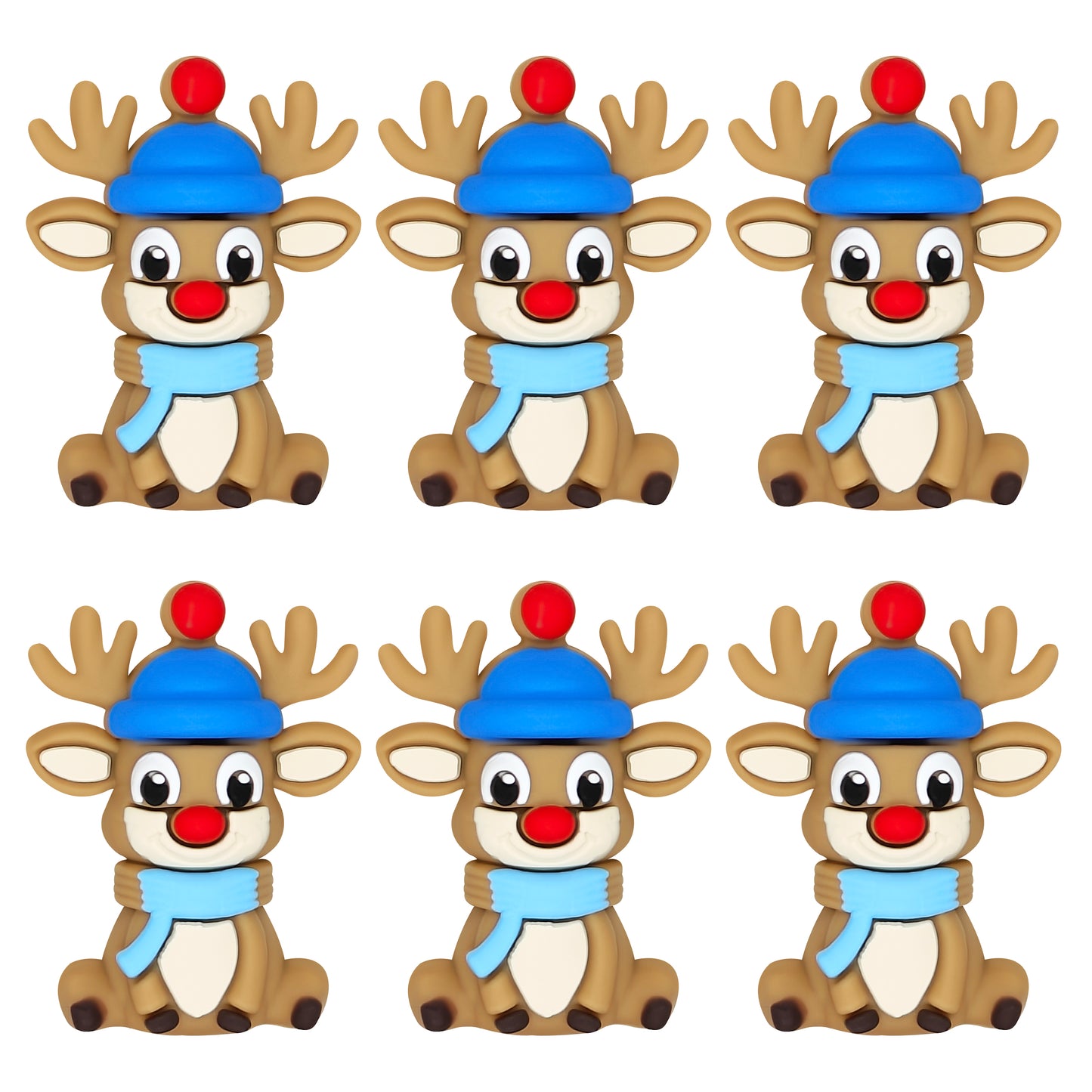 3D Winter Reindeer Focal