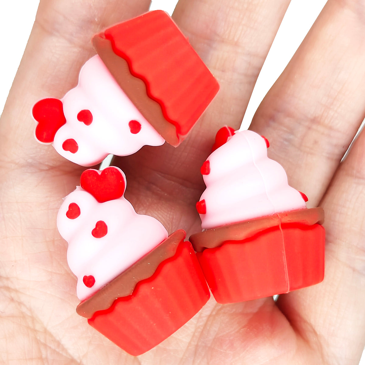 3D Cupcake Valentines Day Focal