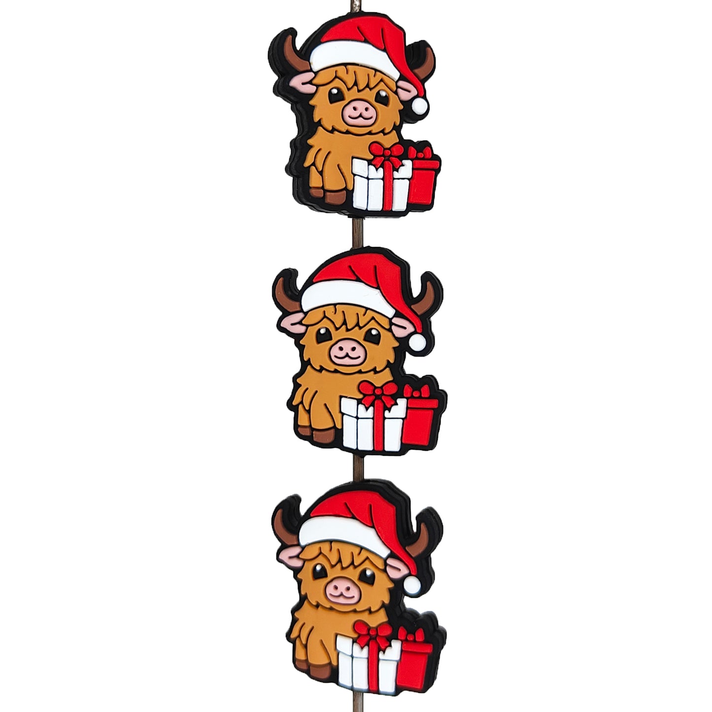 Highland Cow Christmas Focal