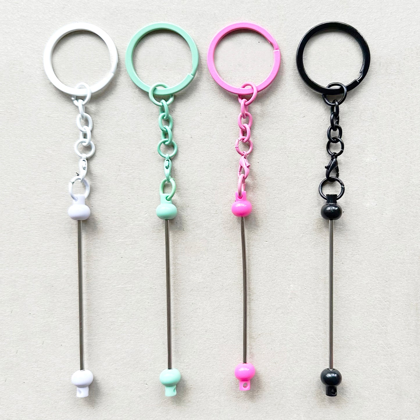 Beadable Keychain for Jewelry Making,Beadable Keyring Bar Blank