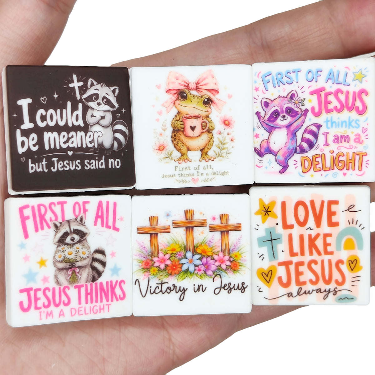 Jesus Cross Square Print Focal