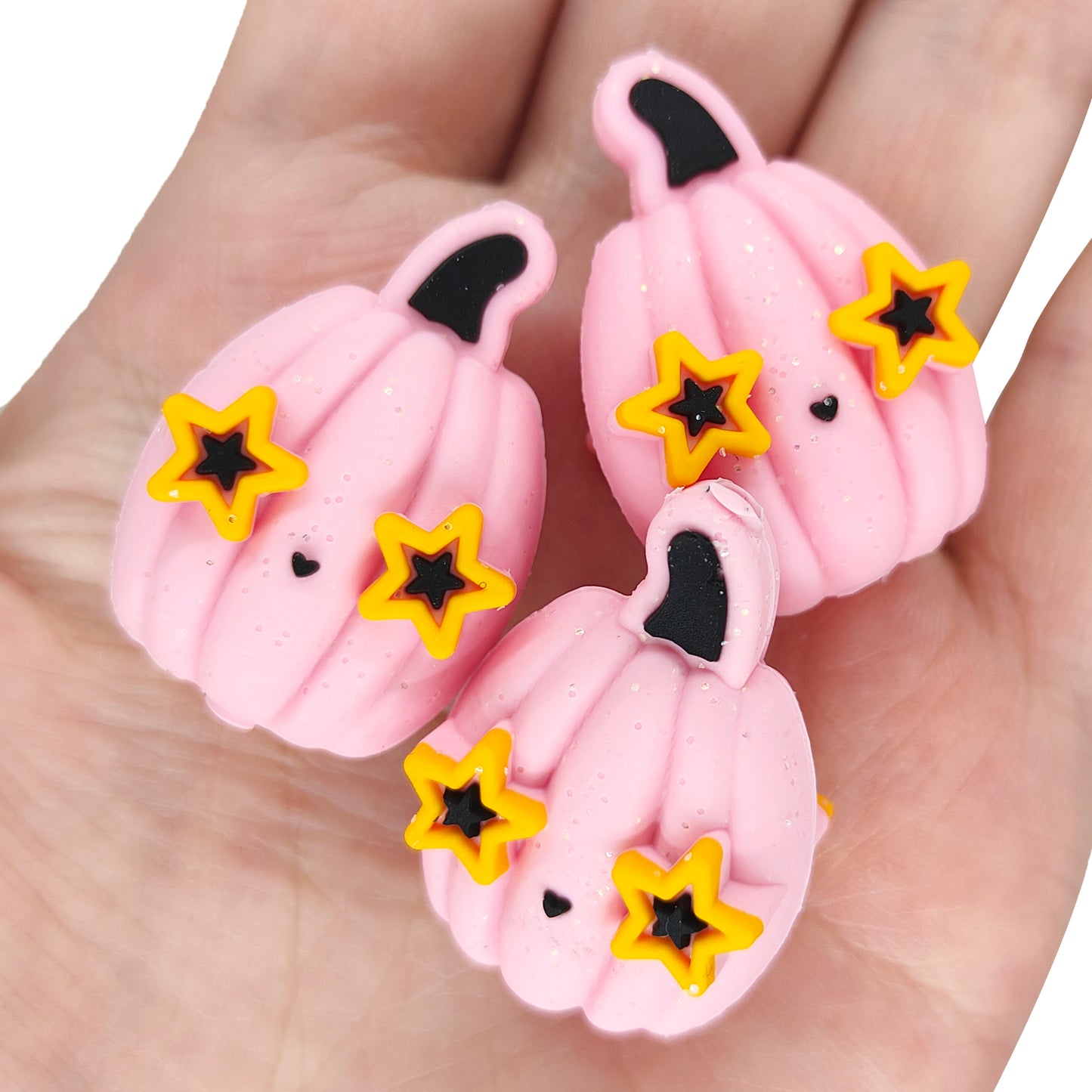 Glitter Star Pumpkin Focal