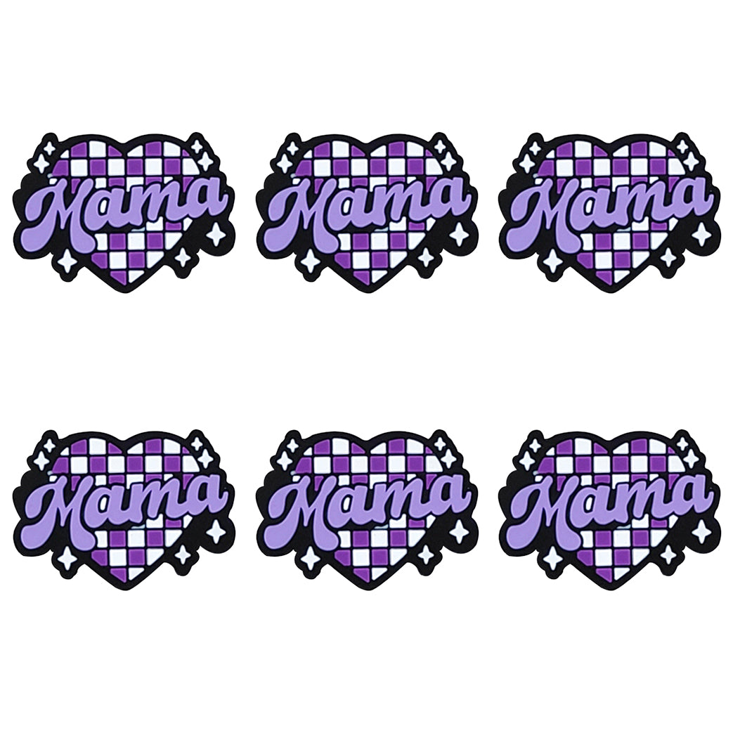 Mama Plaid Heart Focal