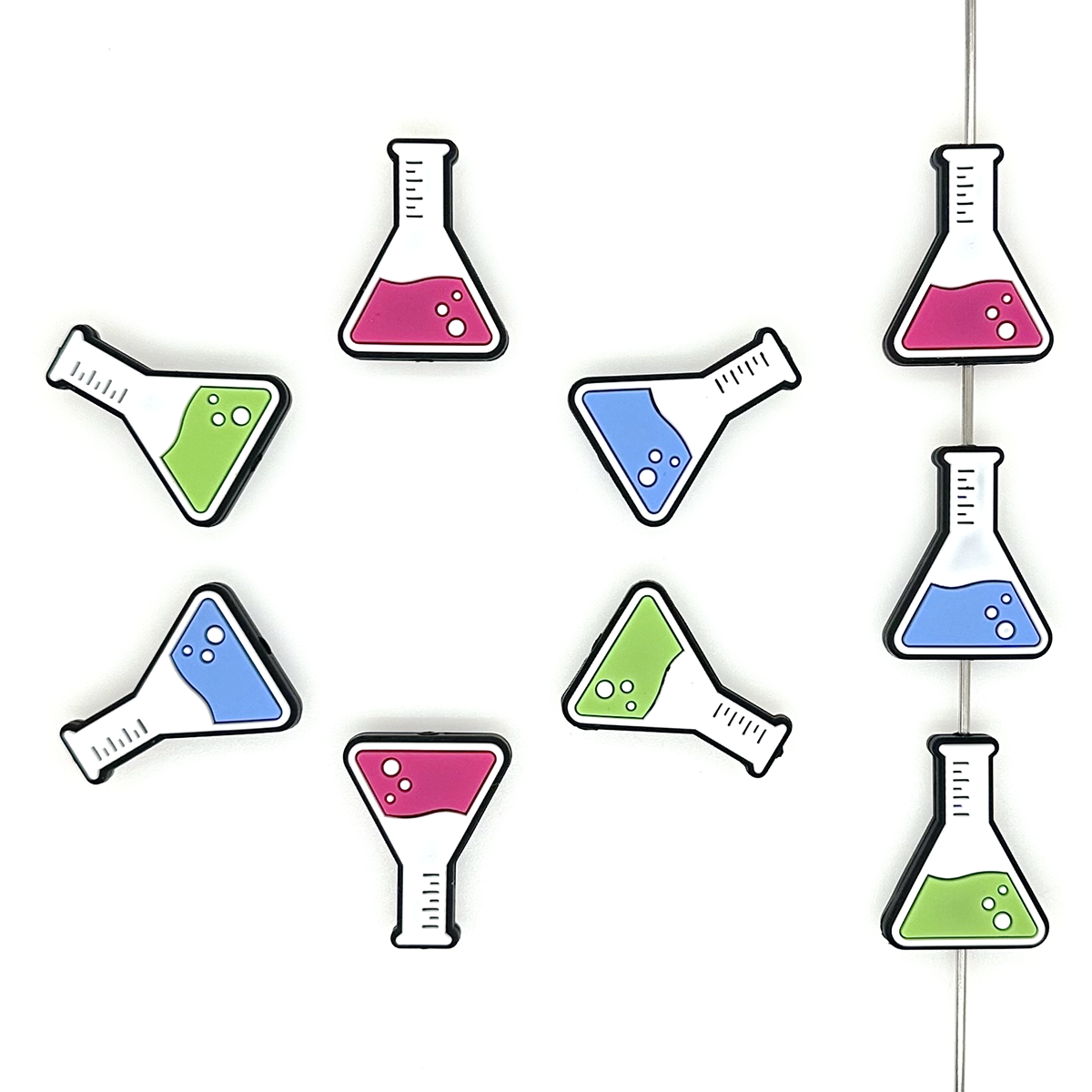 Science Beaker Focal Beads