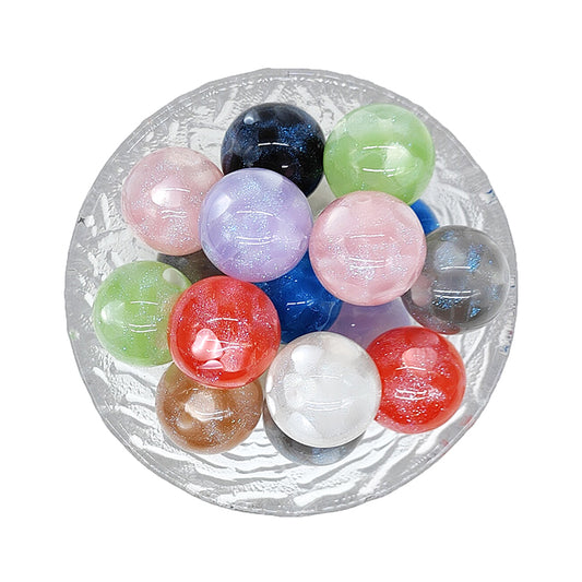 20mm Glitter Chunky Acrylic Bubblegum Beads