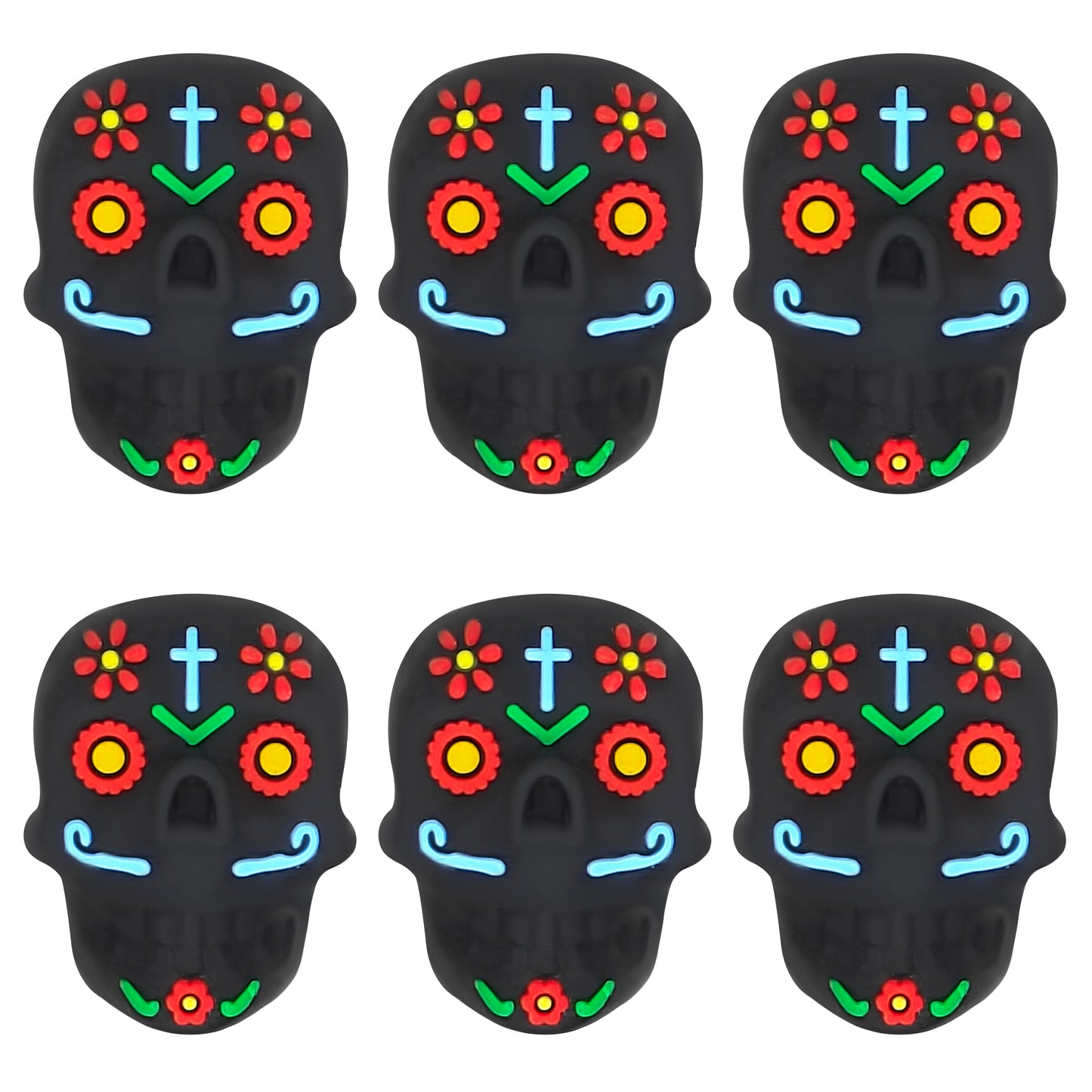 3D Colored Skull Focal