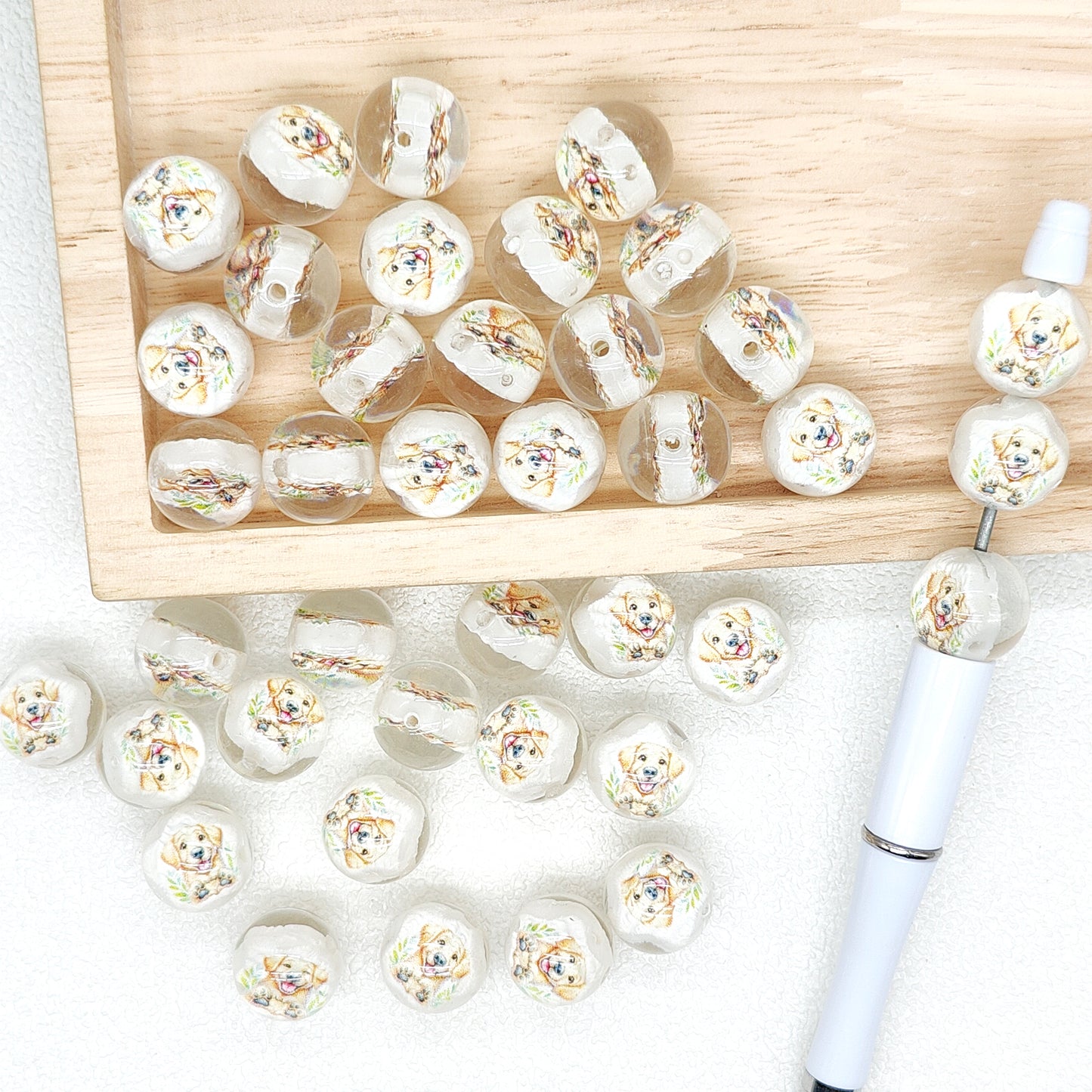 16mm Round Dog Acrylic Beads,Gumball Beads