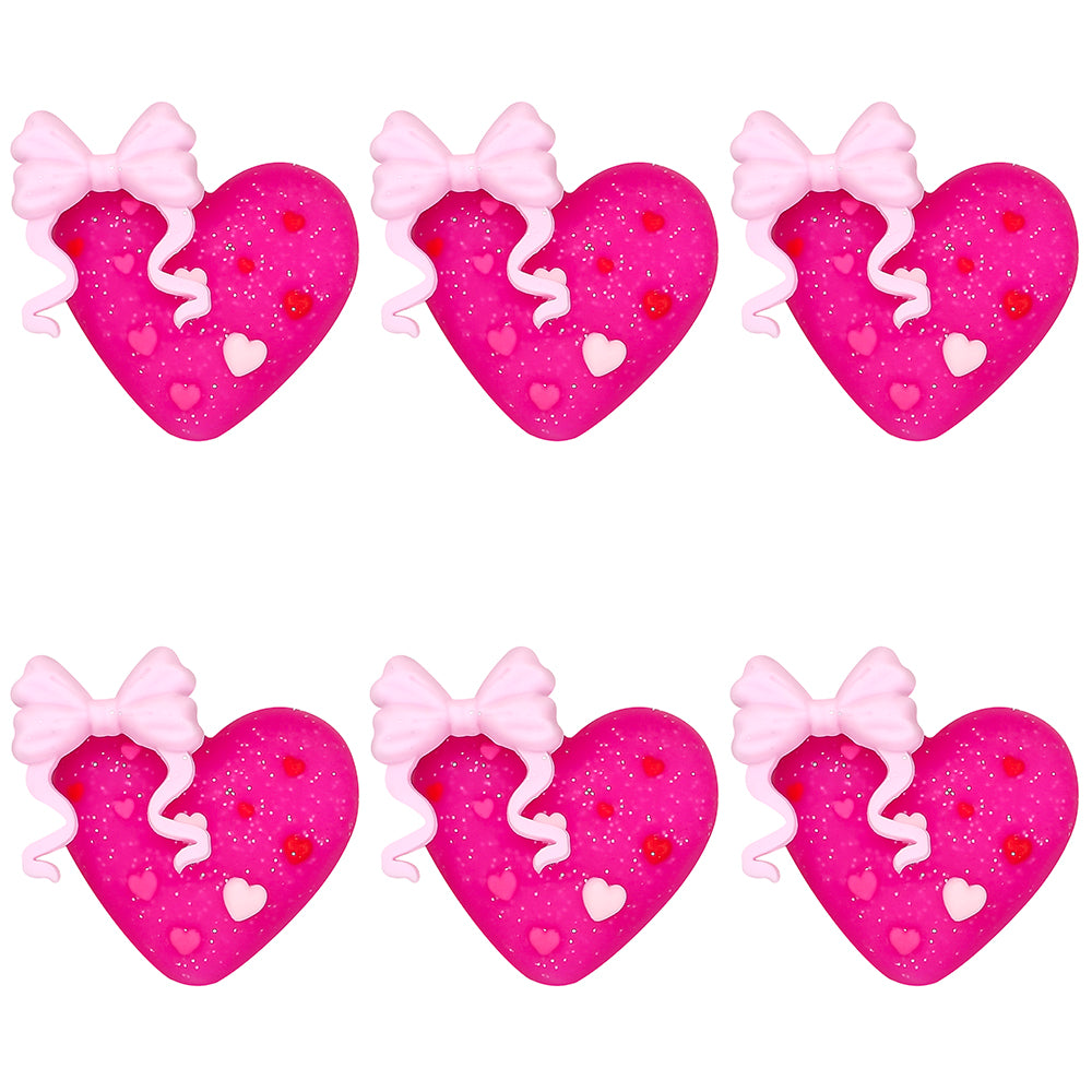 New 3D Heart Bow Focal