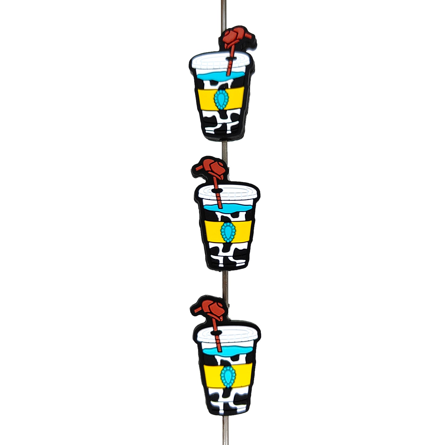 Turquoise Cow Cup Drink Focal