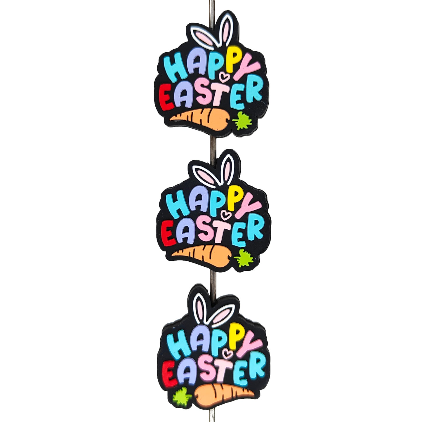 Happy Easter Carrot Focal Beads
