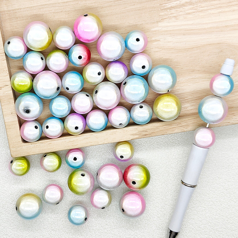16mm 20mm Gradient Acrylic Round Bubblegum Loose Beads