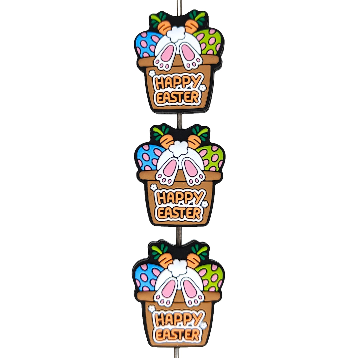 Happy Easter Bunny and Carrot Egg Focal