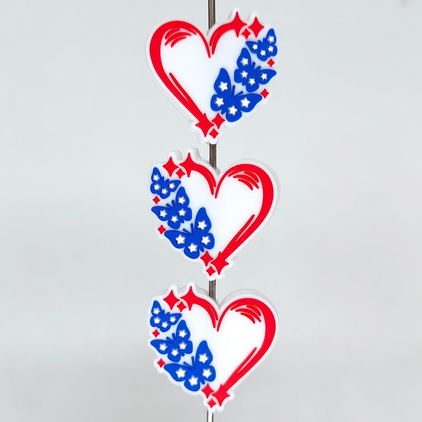 Patriotic Butterfly Heart Focal