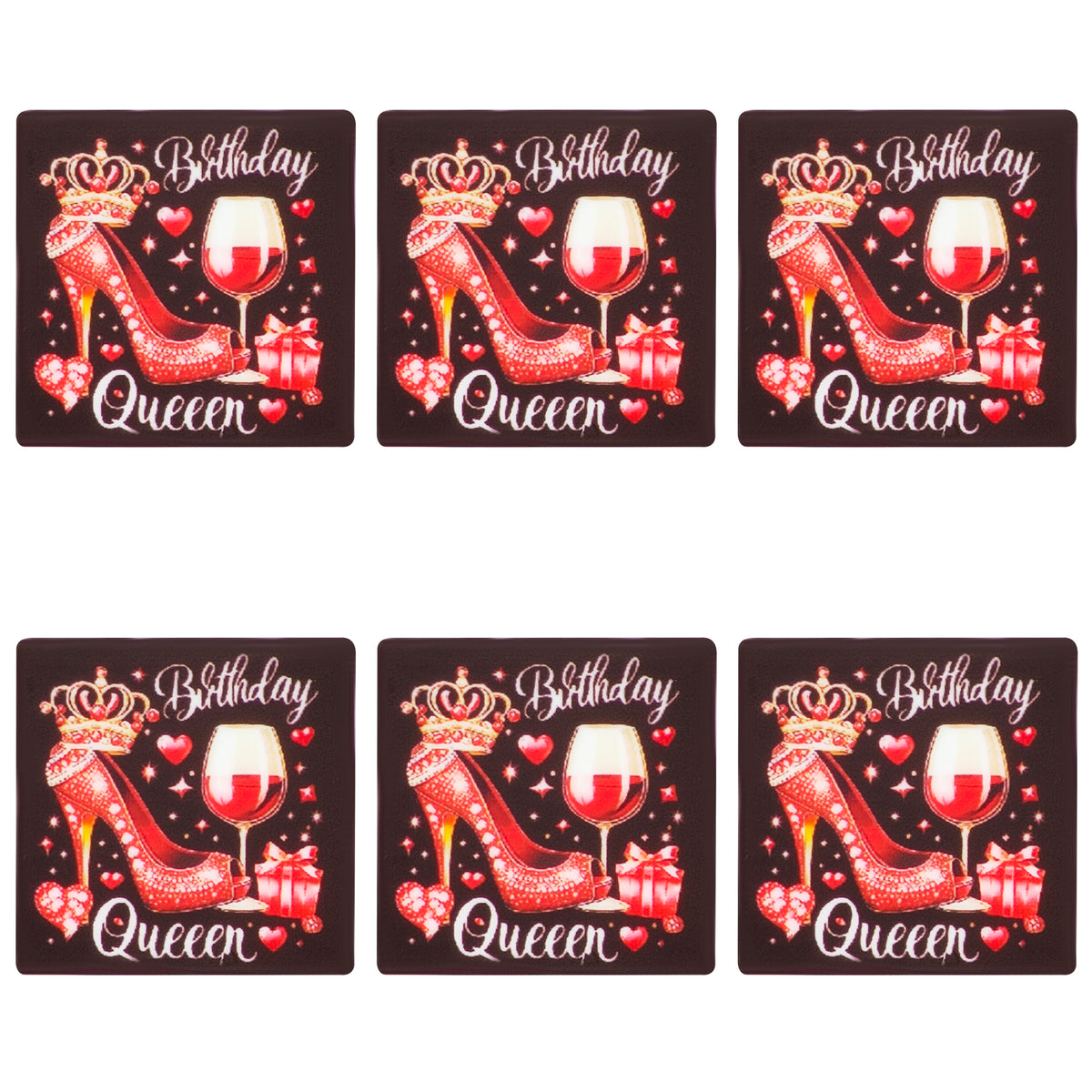 Birthday Queen Square Print Focal