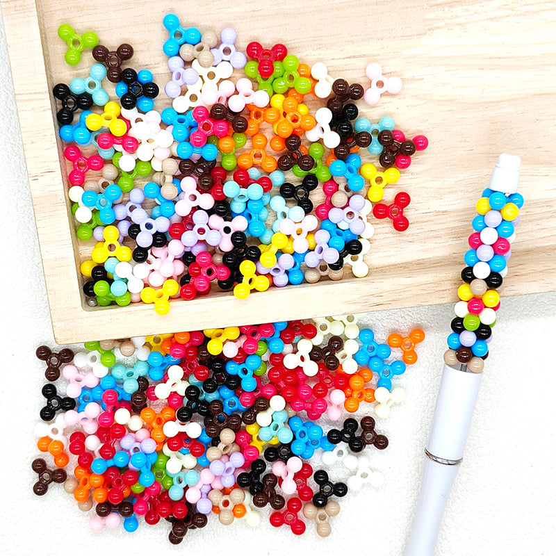 Bulk Small Spacer Beads,Multicolor Acrylic Loose Spacer