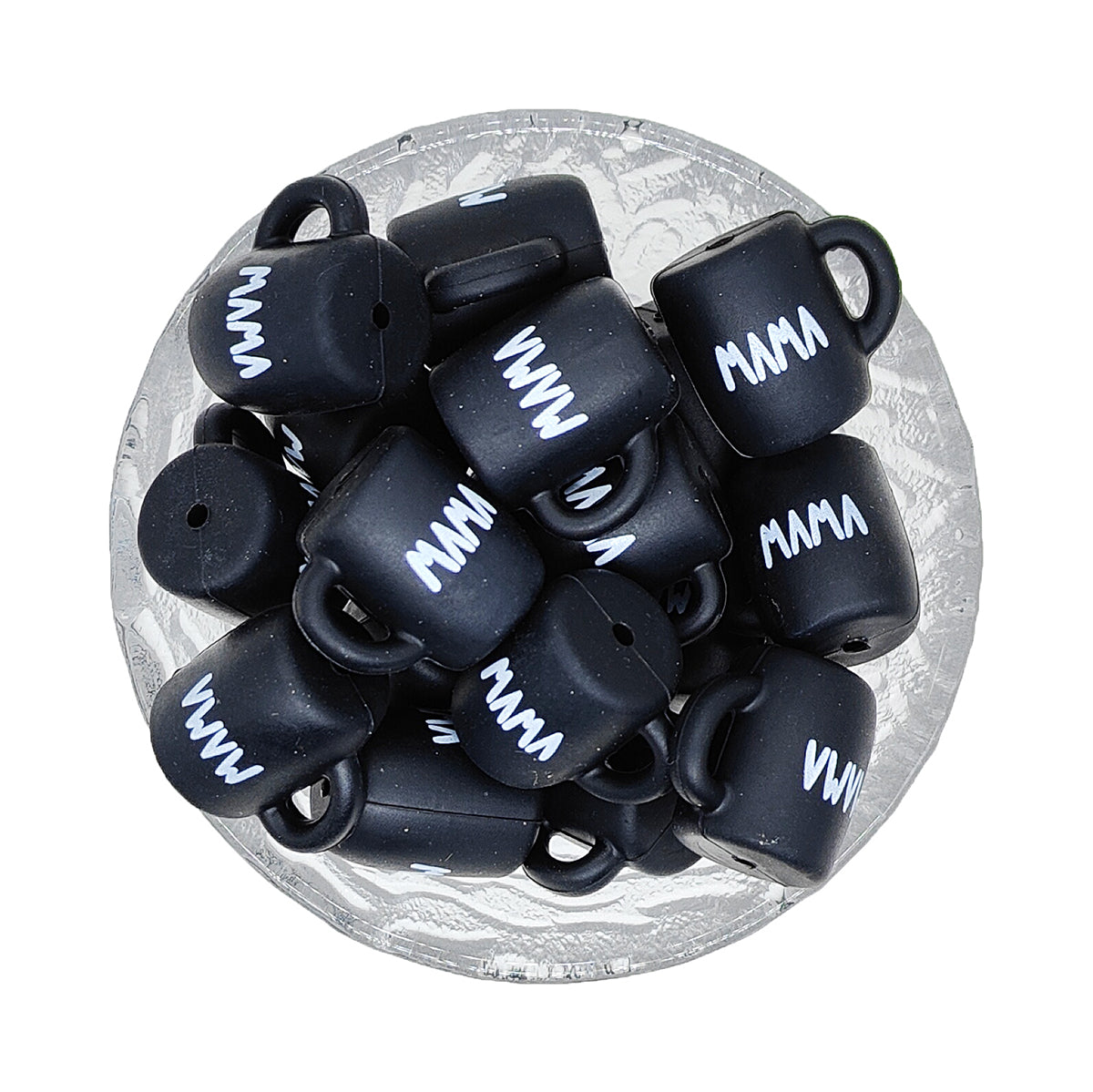 T356- Mama Needs Coffee Silicone Focal Bead