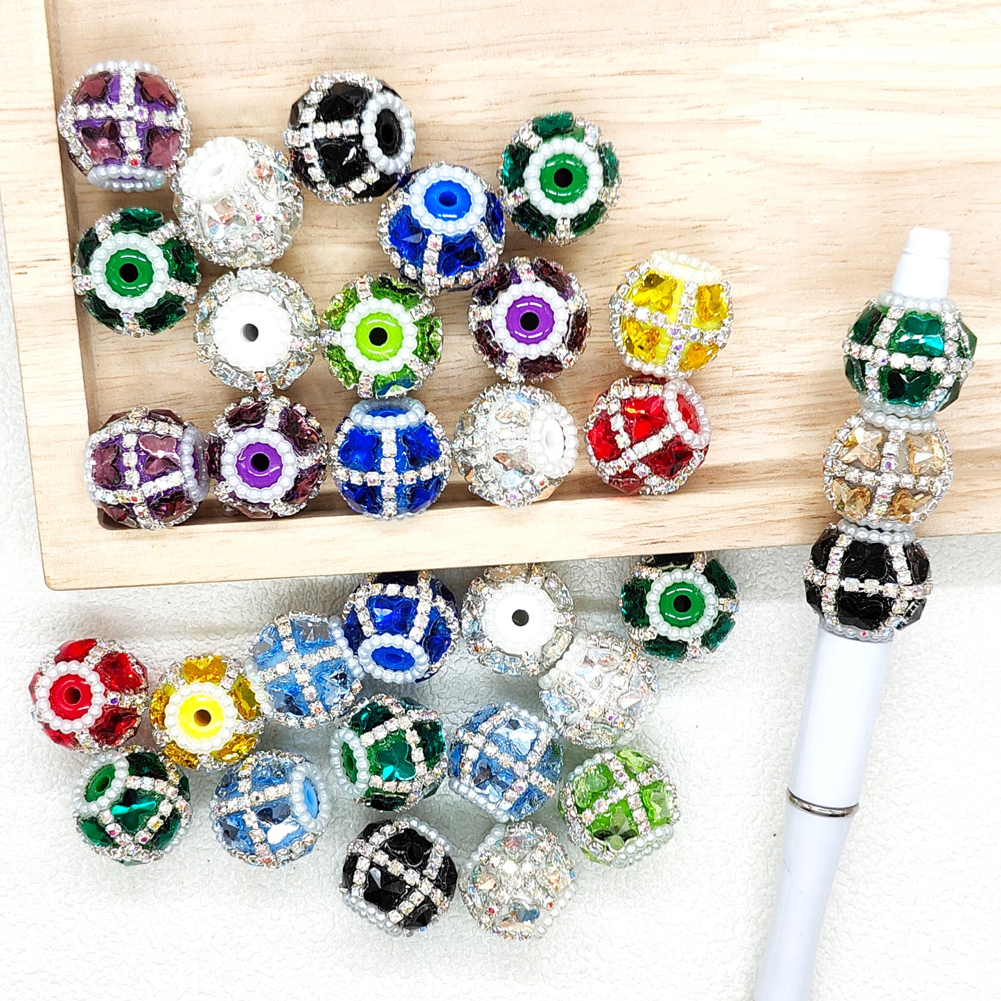 Bling Butterfly Gem Fancy Rhinestone Chain Acrylic Beads