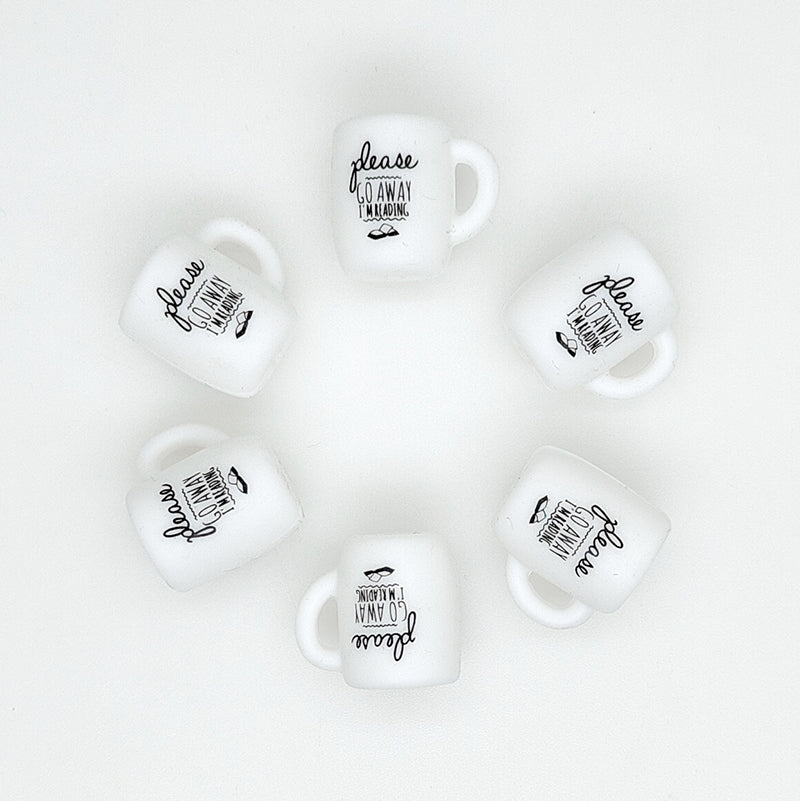 Please Go Away I'm Reading Coffee Mug Focal