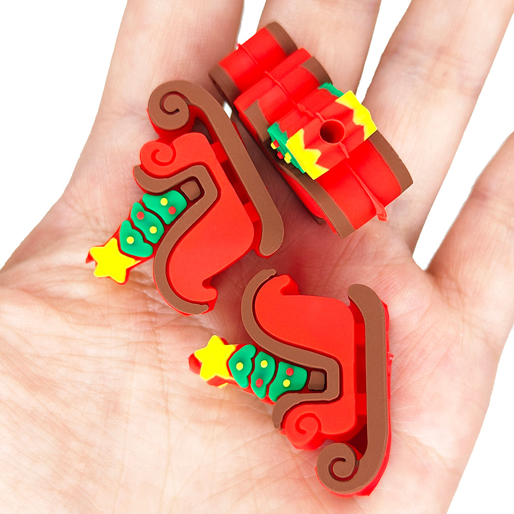 3D Christmas Tree Sleigh Focal