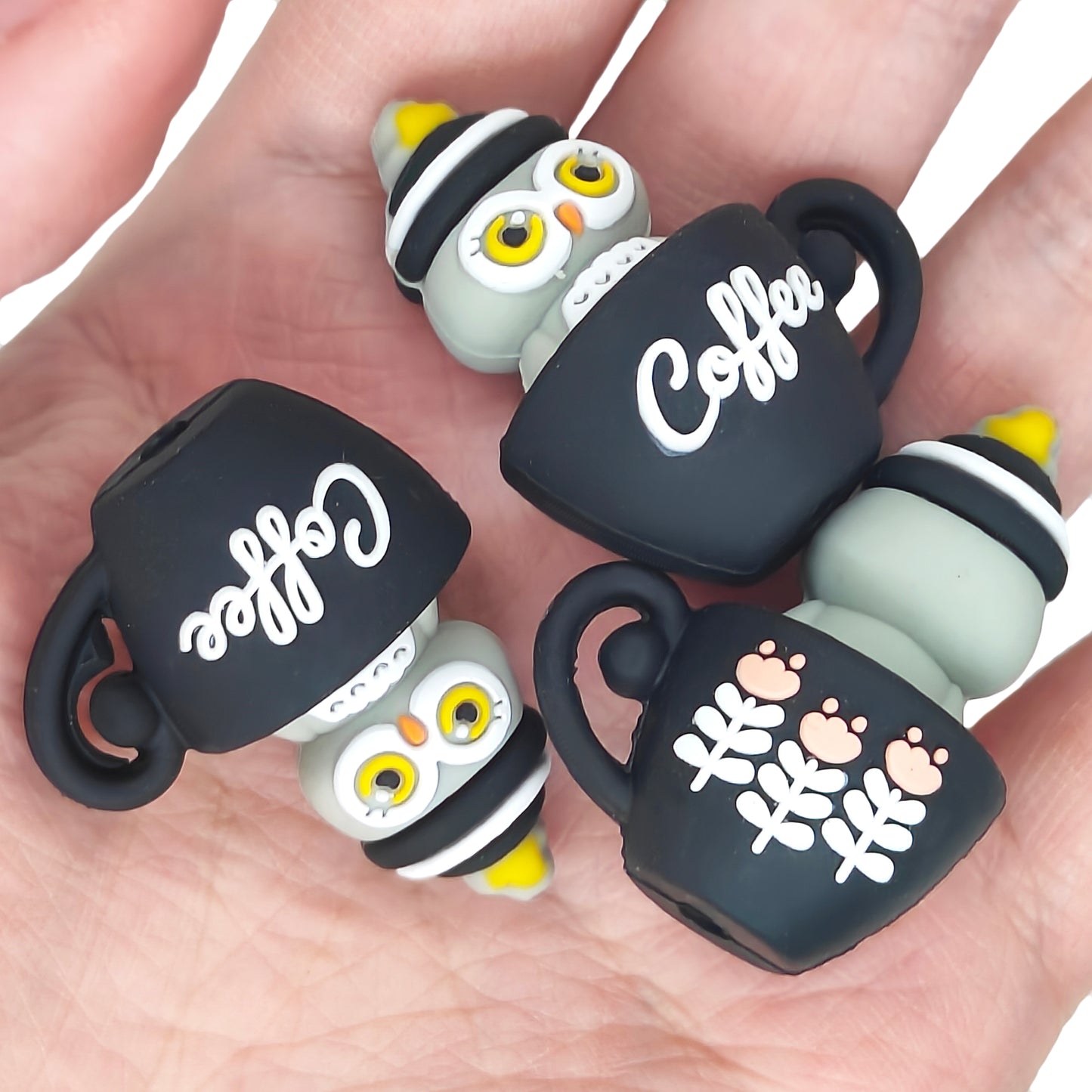 3D Coffee Cup Owl Focal