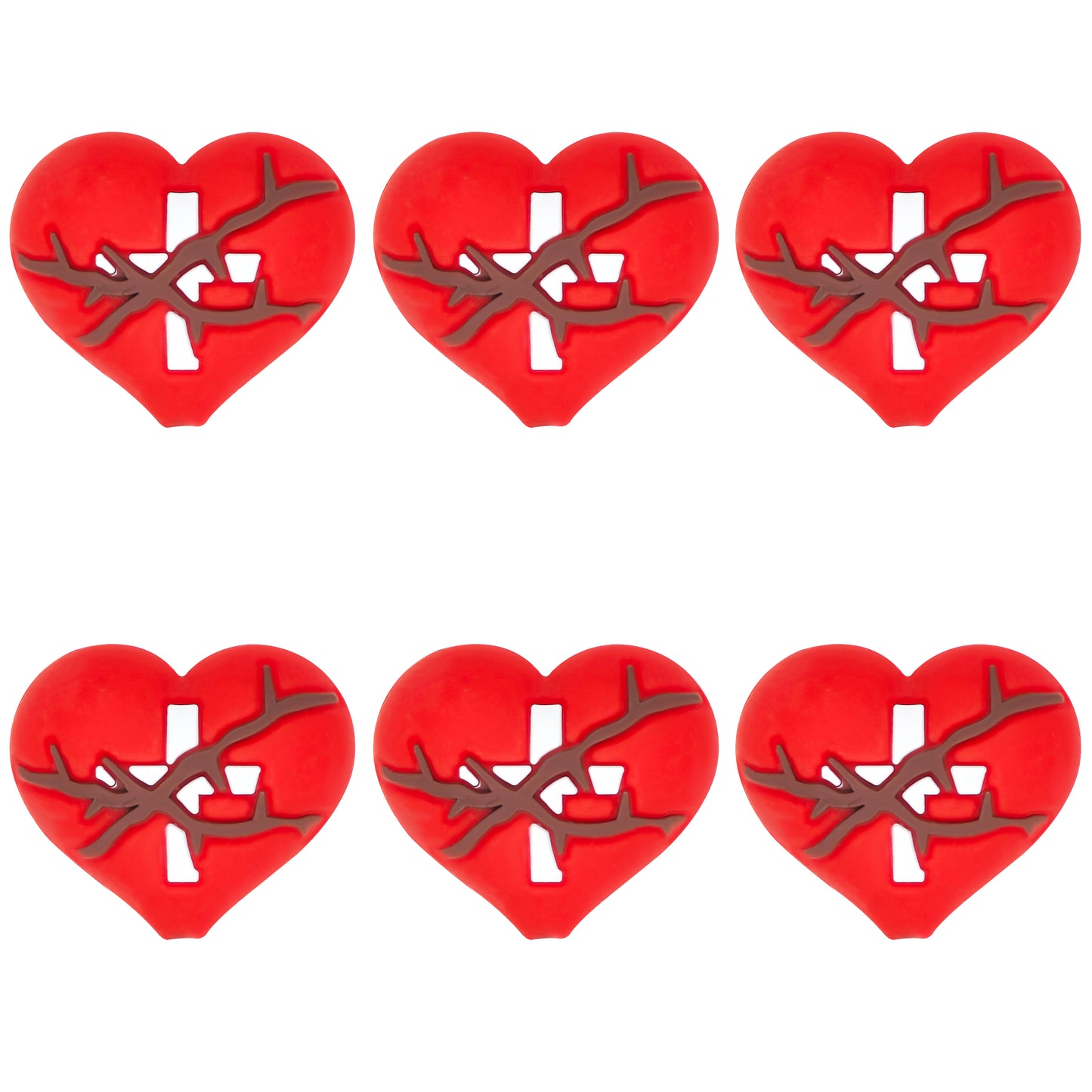 Christian Heart Cross Focal