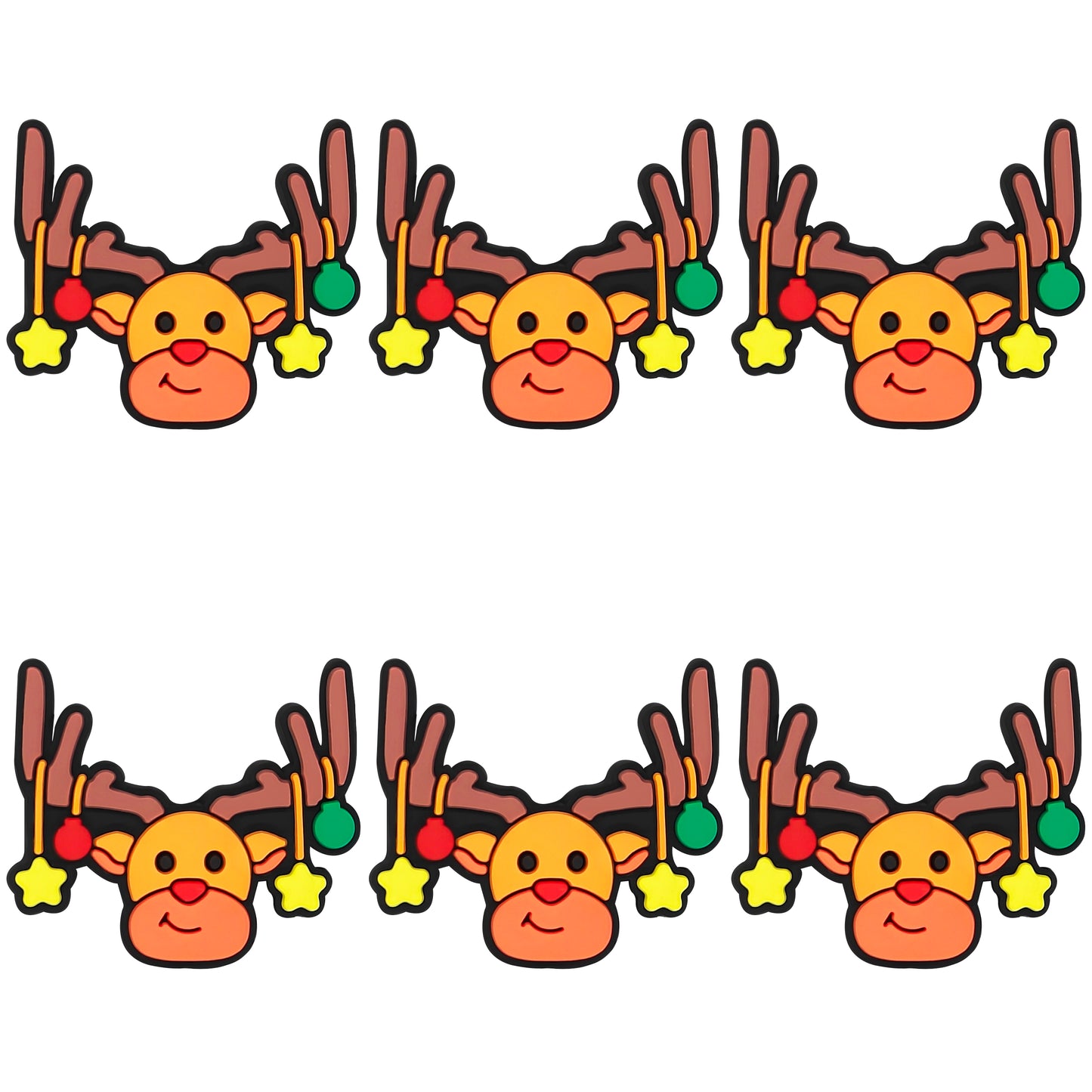 Christmas Reindeer Head Focal
