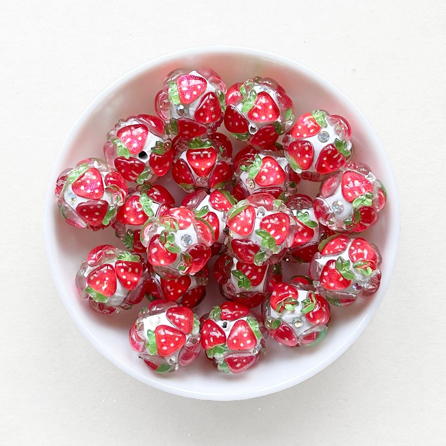 Peach Watermelon Cherry Carrot Strawberry Polymer Clay Beads